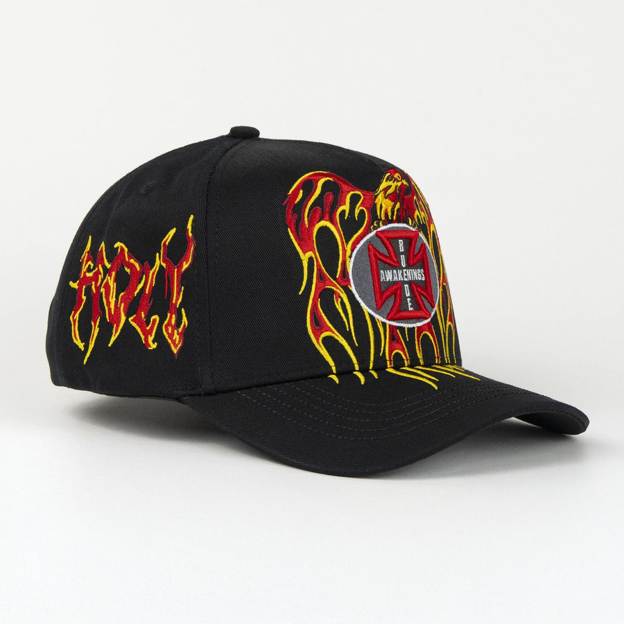GORRA RUDE AWAKENING HOLY SPIRIT FLAMES BLACK - Rude Awakening 100% original