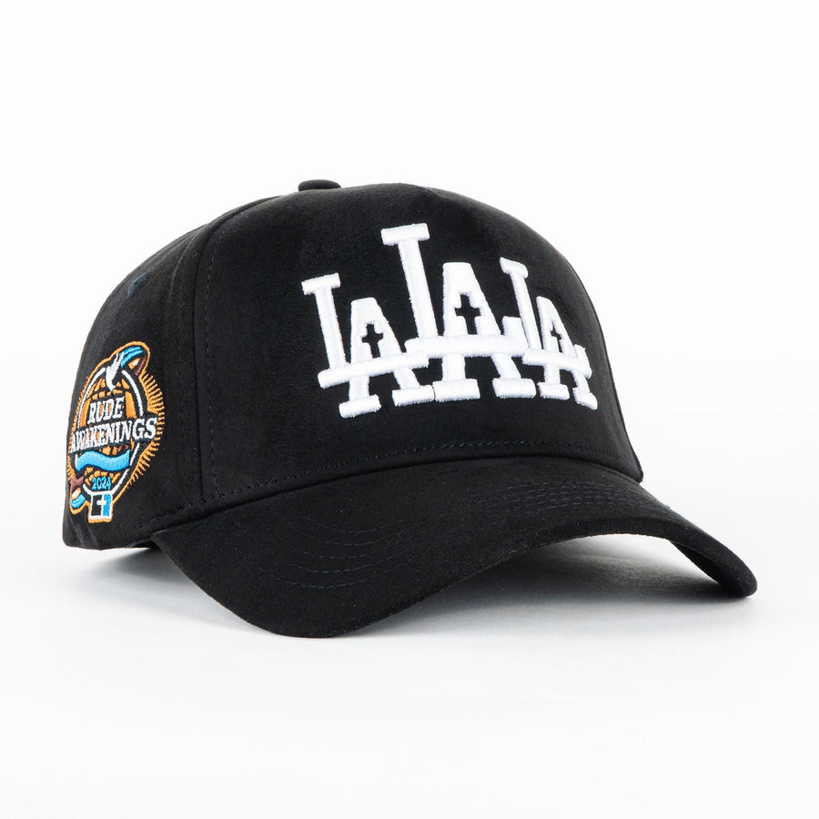 GORRA RUDE AWAKENING LA LA LA BLACK SUEDE - Rude Awakening 100% original