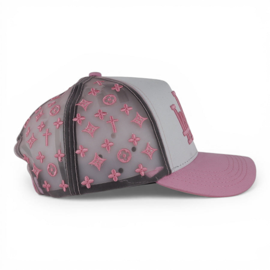 GORRA RUDE AWAKENING LA LA LA MESH WHITE/PINK imagen 2 - Rude Awakening