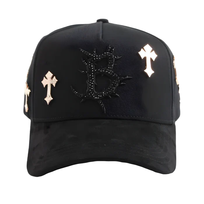 BARBAS HATS B CROSS 24K ROSE GOLD
